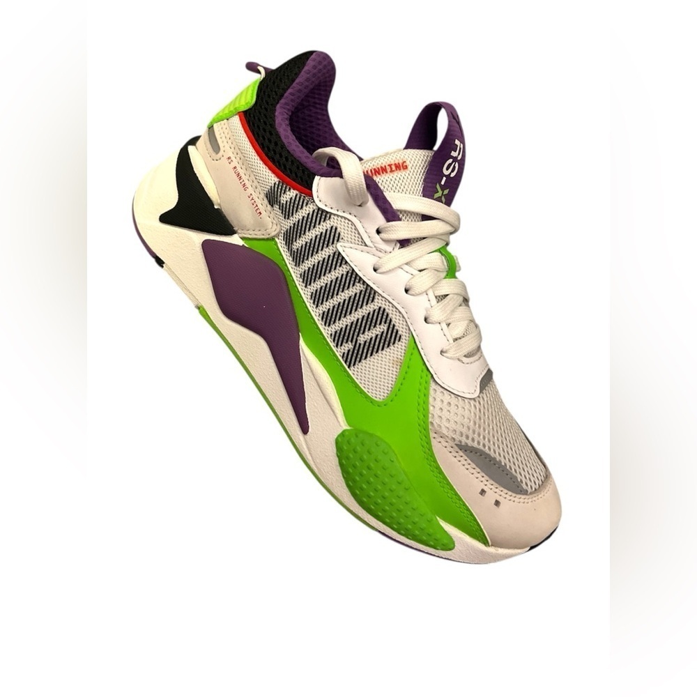 Originals Puma RS-X White with Green and Purple Accents NWB/7C - Jr.NWT. - Picture 6 of 12